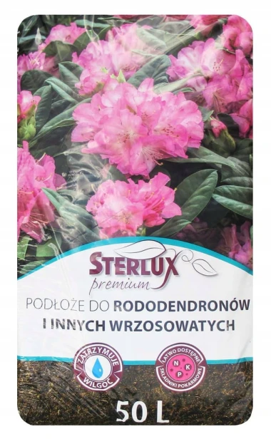 Podłoże do rododendronów i innych wrzosowatych Sterlux Premium 50 l
