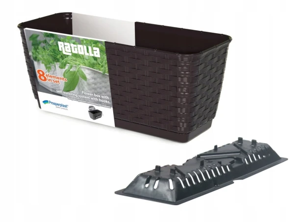 Skrzynka balkonowa 50 x 17 cm tworzywo sztuczne