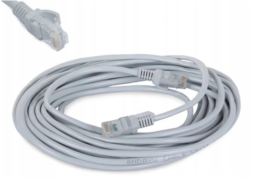 Patchcord Verk Group U/UTP 5e RJ45 / RJ45 10 m szary