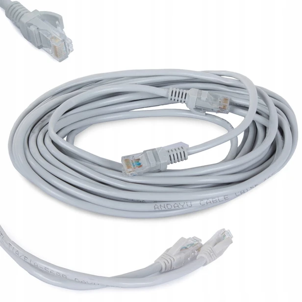 Patchcord Verk Group U/UTP 5e RJ45 / RJ45 10 m szary