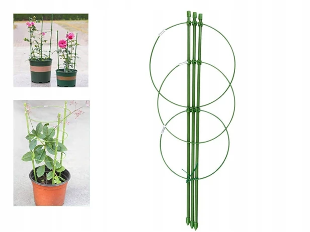 Podpórki do roślin metal 60 cm 1 szt.