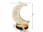 LAMPKA NOCNA STOŁOWA KSIĘŻYC KRYSZTAŁ LED RGB USB