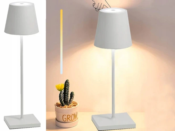 LAMPKA NOCNA STOŁOWA DOTYKOWA LAMPA 3 STOPNIOWA WYSOKA BEZPRZEWODOWA USB