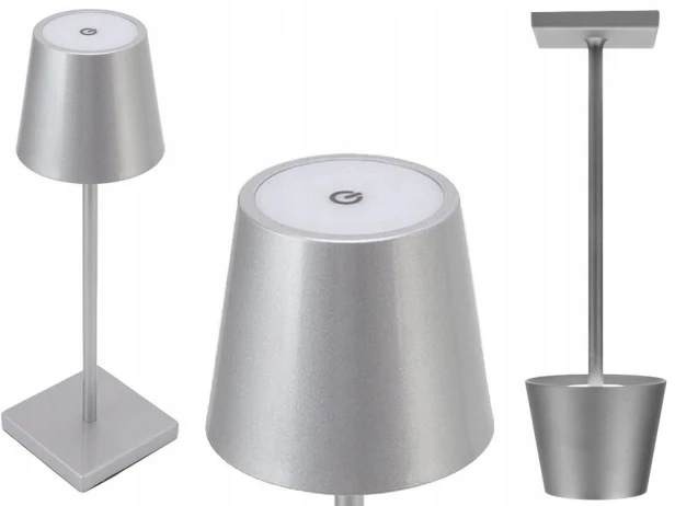 LAMPKA NOCNA STOŁOWA DOTYKOWA LAMPA 3 STOPNIOWA WYSOKA BEZPRZEWODOWA USB