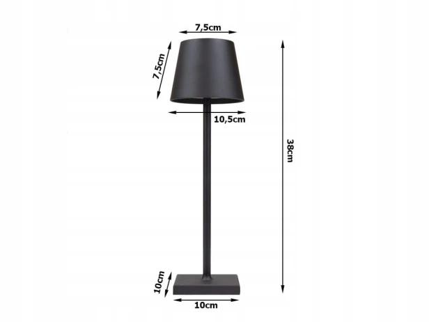 LAMPKA NOCNA STOŁOWA DOTYKOWA LAMPA 3 STOPNIOWA WYSOKA BEZPRZEWODOWA USB