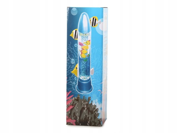 LAMPKA Z RYBKAMI LAMPA LAMPKA NOCNA WODNA NIESAMOWITA EFEKTY 230V 50cm