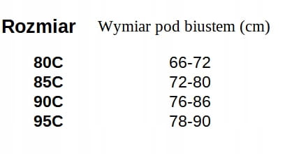 Han biustonosz usztywniany niebieski rozmiar 85C