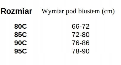 Han biustonosz usztywniany niebieski rozmiar 85C