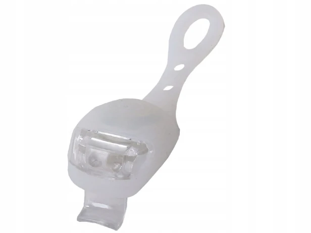 OŚWIETLENIE ROWEROWE LAMPKI 2 LED PRZÓD ROWER 2SZT SILIKONOWE WODOODPORNE