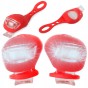 OŚWIETLENIE ROWEROWE LAMPKI 2 LED PRZÓD ROWER 2SZT SILIKONOWE WODOODPORNE
