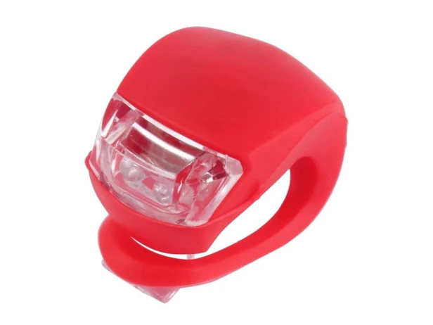 OŚWIETLENIE ROWEROWE LAMPKI 2 LED PRZÓD ROWER 2SZT SILIKONOWE WODOODPORNE