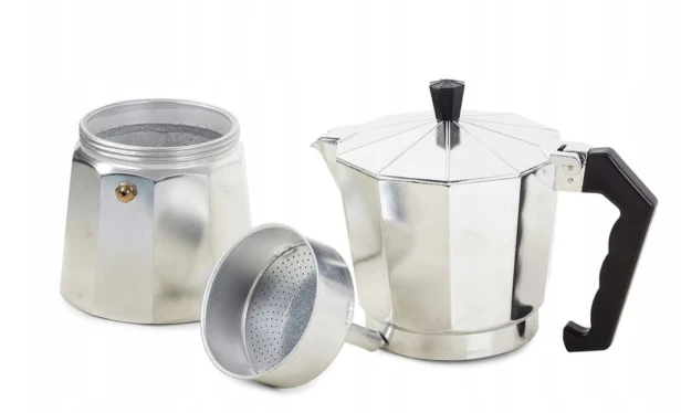KAWIARKA ZAPARZACZ DO KAWY 9 KAW 450ml ALUMINIOWA KUCHENKA GAZ ELEKTRYCZNA