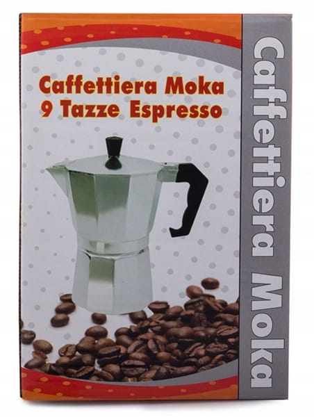 KAWIARKA ZAPARZACZ DO KAWY 9 KAW 450ml ALUMINIOWA KUCHENKA GAZ ELEKTRYCZNA
