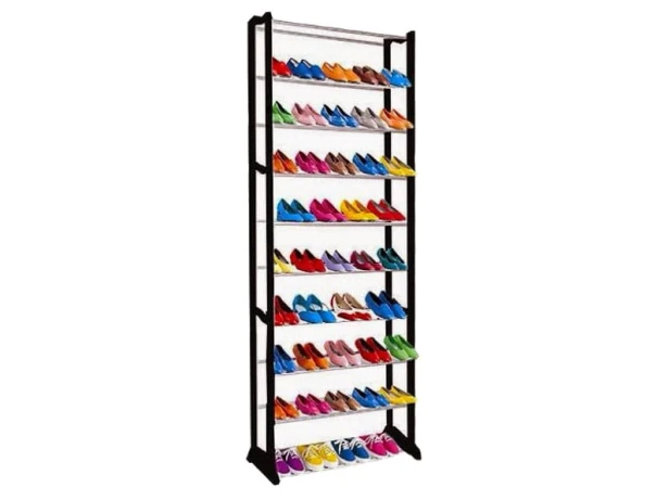 Szafka na buty Verk Group 52 x 140 x 25 cm czarny