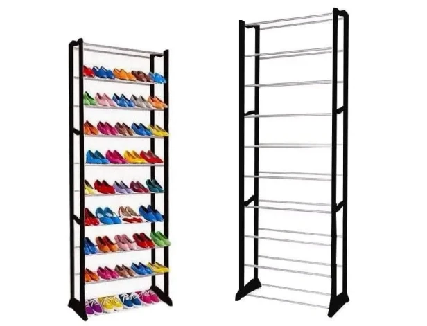 Szafka na buty Verk Group 52 x 140 x 25 cm czarny