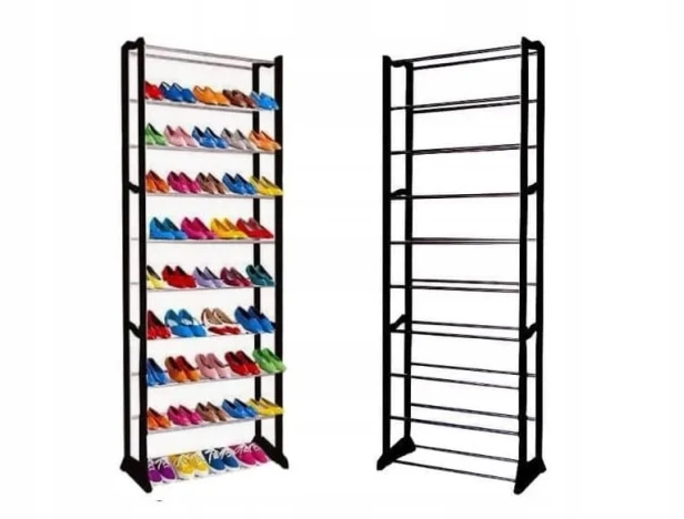 Szafka na buty Verk Group 52 x 140 x 25 cm czarny
