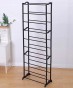 Szafka na buty Verk Group 52 x 140 x 25 cm czarny