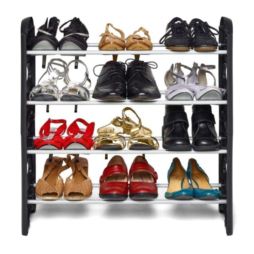 Szafka na buty Verk Group 65 x 35 x 20 cm czarny