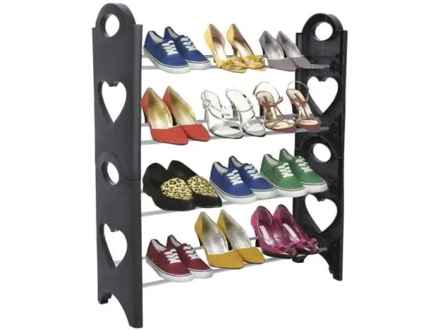 Szafka na buty Verk Group 65 x 35 x 20 cm czarny