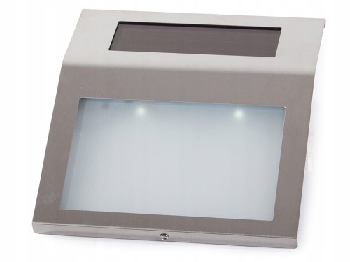 PODŚWIETLANY NUMER DOMU LAMPA SOLARNA METALOWA 2 LED CZUJNIK ZMIERZCHU
