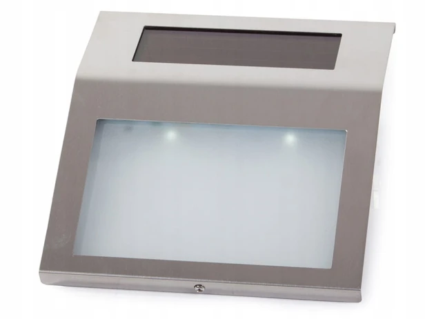 PODŚWIETLANY NUMER DOMU LAMPA SOLARNA METALOWA 2 LED CZUJNIK ZMIERZCHU
