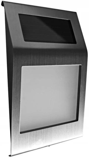 PODŚWIETLANY NUMER DOMU LAMPA SOLARNA METALOWA 2 LED CZUJNIK ZMIERZCHU