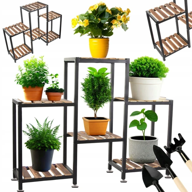 Kwietnik Verk Group 74 cm drewno
