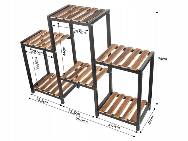 Kwietnik Verk Group 74 cm drewno
