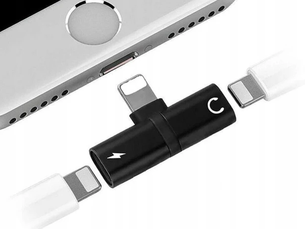 ROZDZIELACZ ADAPTER LIGHTNING IPAD IPHONE 2w1
