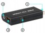 ADAPTER PS2 do HDMI KONWERTER PRZEJŚCIÓWKA AUDIO