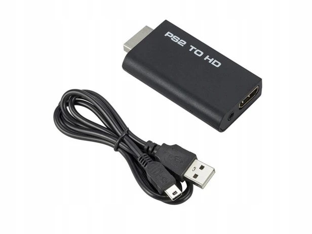 ADAPTER PS2 do HDMI KONWERTER PRZEJŚCIÓWKA AUDIO
