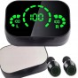SŁUCHAWKI DOUSZNE BLUETOOTH BEZPRZEWODOWE Z ETUI ŁADUJĄCYM LED I MIKROFONEM