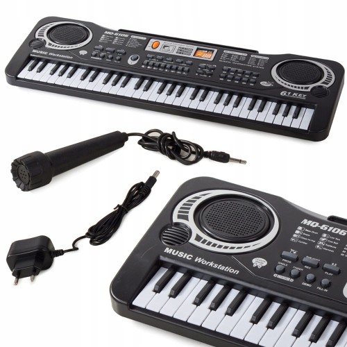 Organy elektroniczne dla dzieci keyboard z mikrofonem prezent na urodziny
