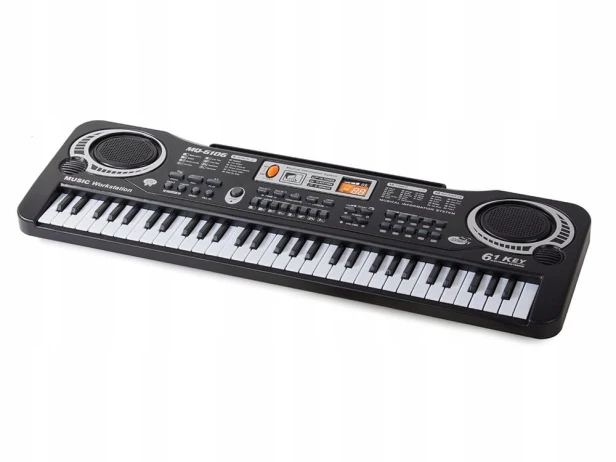 Organy elektroniczne dla dzieci keyboard z mikrofonem prezent na urodziny