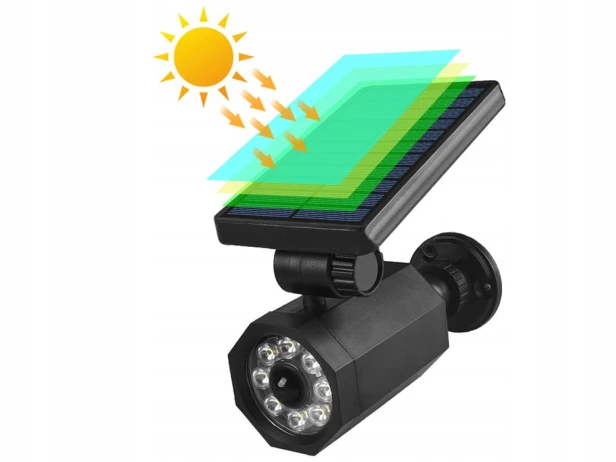 Lampa solarna wbijana Verk Group czarny 66 cm 1 szt.