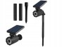 Lampa solarna wbijana Verk Group czarny 66 cm 1 szt.