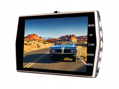 KAMERA SAMOCHODOWA FULL HD Z WYŚWIETLACZEM LCD COFANIA WIDEOREJESTRATOR