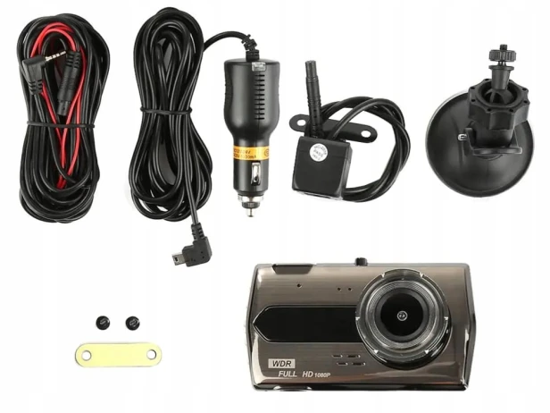 KAMERA SAMOCHODOWA FULL HD Z WYŚWIETLACZEM LCD COFANIA WIDEOREJESTRATOR