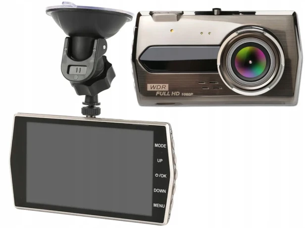 KAMERA SAMOCHODOWA FULL HD Z WYŚWIETLACZEM LCD COFANIA WIDEOREJESTRATOR