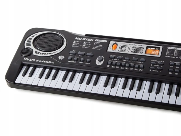 Organy elektroniczne dla dzieci keyboard z mikrofonem prezent na urodziny