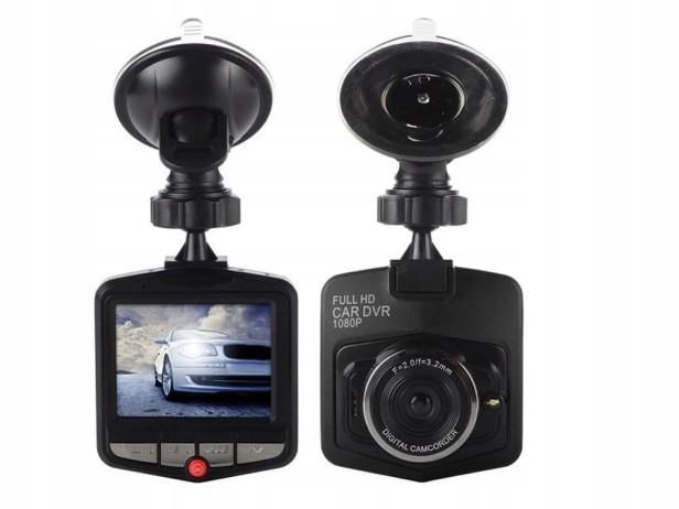 KAMERA SAMOCHODOWA FULL HD Z WYŚWIETLACZEM LCD WIDEOREJESTRATOR JAZDY