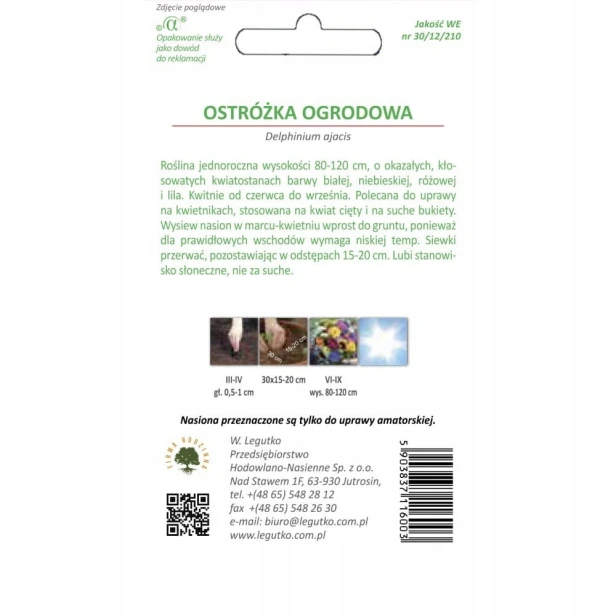 Nasiona Mieszanka roślin miododajnych 3 g