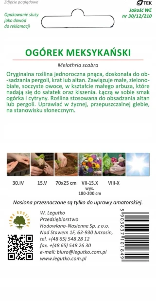 Nasiona W. Legutko ogórek meksykański 0,05 g