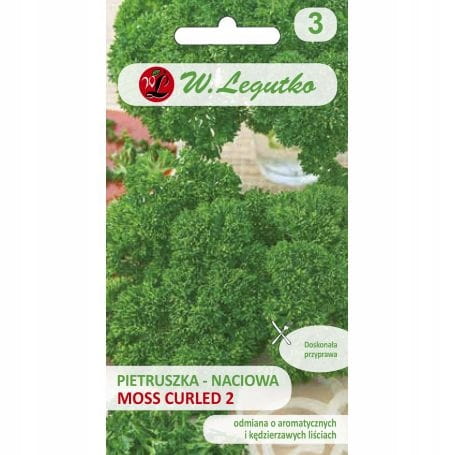 PIETRUSZKA naciowa MOSS CURLED 2 liście kędzierzawe - nasiona 5g W. Legutko