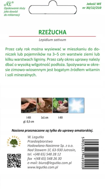 Rzeżucha świąteczna nasiona 10 g