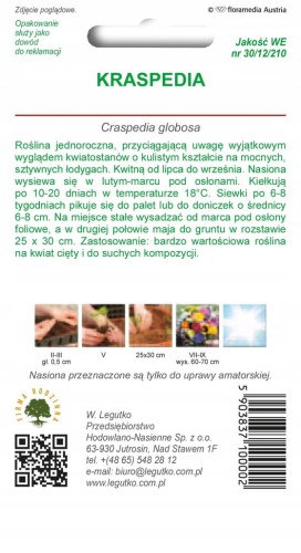 Nasiona KRASPEDIA 0,1 g