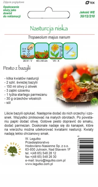 Nasiona goździk karmnik ościsty 0,01 g