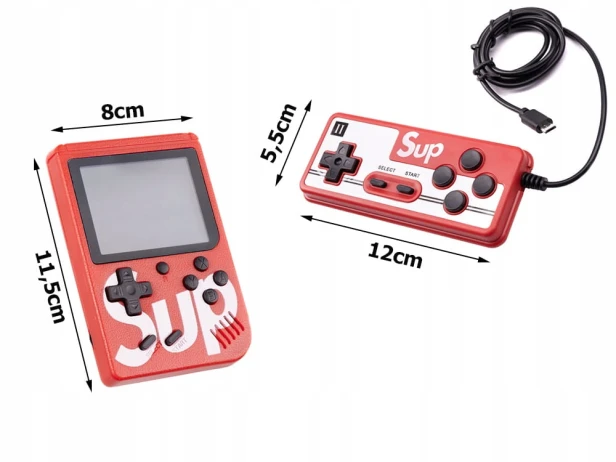 MINI KONSOLA PRZENOŚNA RETRO GRA 400 GIER 3.0 TV GAME BOX GIERKI PILOT PAD