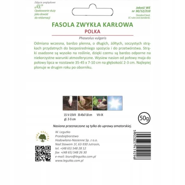 Nasiona fasola Polka 40 g