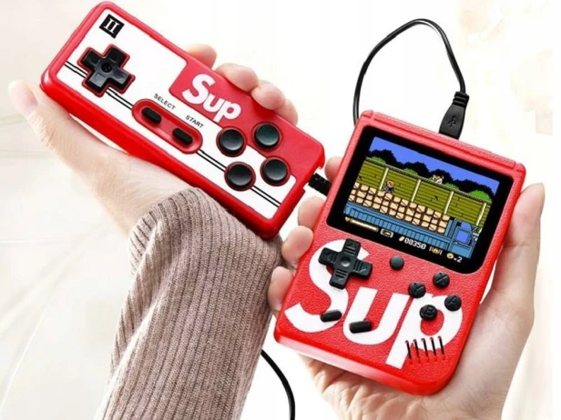 MINI KONSOLA PRZENOŚNA RETRO GRA 400 GIER 3.0 TV GAME BOX GIERKI PILOT PAD